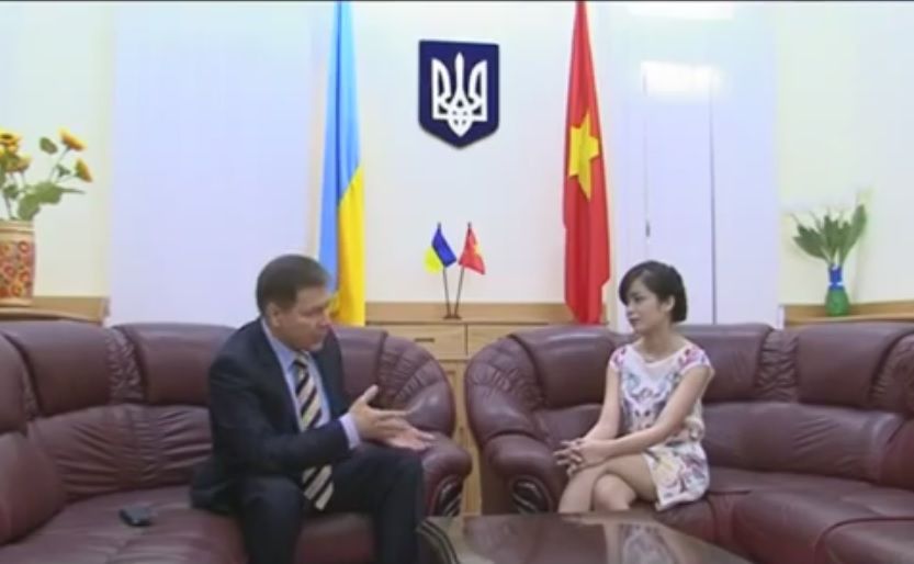 Summary of the interview of Ambassador O. Shovkoplias to Vietnamese TV channel VITV 15.08.2014