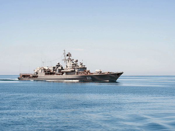 The USS Ross Frigate Hetman Sagaudachnyi black sea uaposition