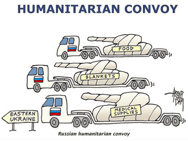 Russia sends 65th ”humanitarian convoy” with weapon and ammo to Donbas