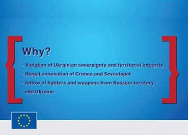 EU sanctions against Russia – explanation by Europian Union. Infographics and video