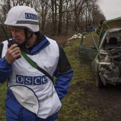 OSCE car exploded on an anti-tank mine in Russia-controlled Donbas, casualties reported