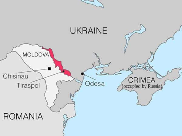 Transnistria map - UaPosition