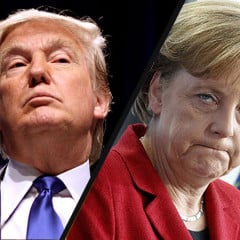 Trump and Merkel discussed by phone a peaceful solution of Donbas crisis