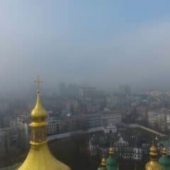 In Kyiv air pollution is 9 times higher than normal because of fires and shelling