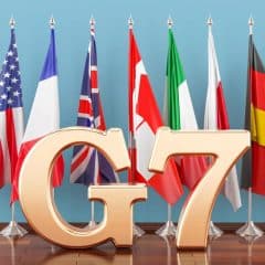 The G7 countries have banned investment in “key areas” of the Russian economy