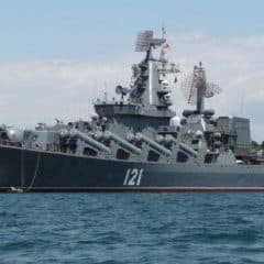 Ukrainian missiles hit the Russian cruiser “Moscow”