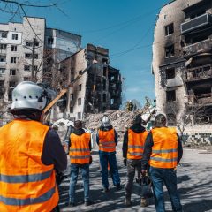 The houses damaged by shelling began to be inspected in Ukraine