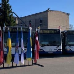 Latvia sent 11 buses with humanitarian aid to Ukraine