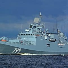 Russian warship “Admiral Makarov” on fire after hit by Ukrainian missile