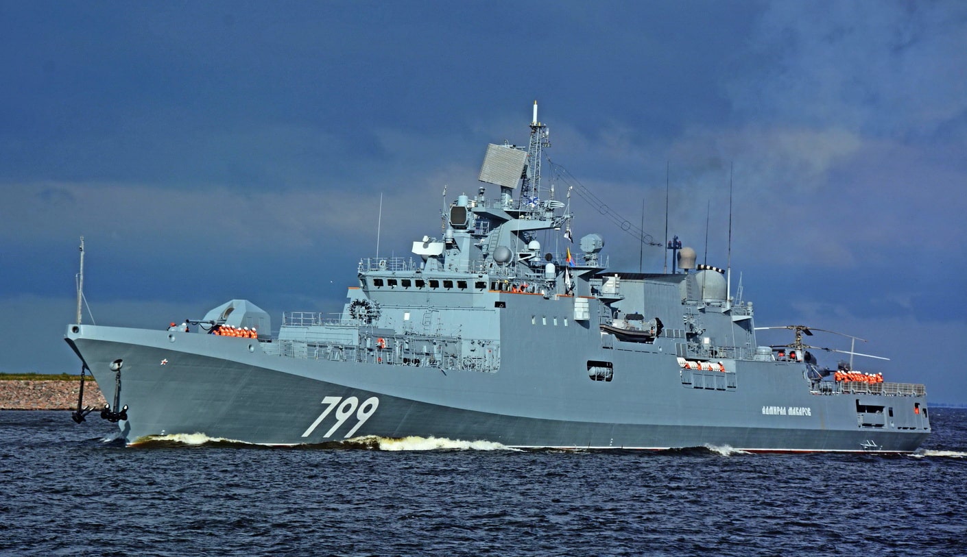 Russian warship “Admiral Makarov” on fire after hit by Ukrainian missile