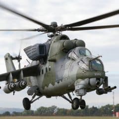 Ukraine received Mi-24 attack helicopters from the Czech Republic