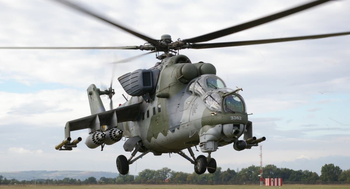 Ukraine received Mi-24 attack helicopters from the Czech Republic