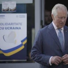 Britain’s Prince Charles visited Ukrainian refugees in Romania