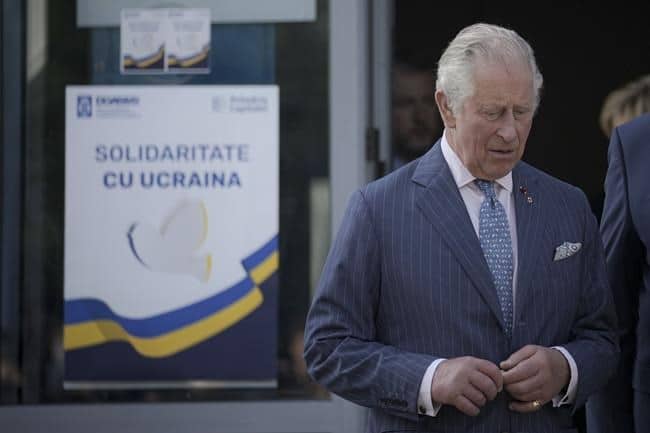 Britain’s Prince Charles visited Ukrainian refugees in Romania
