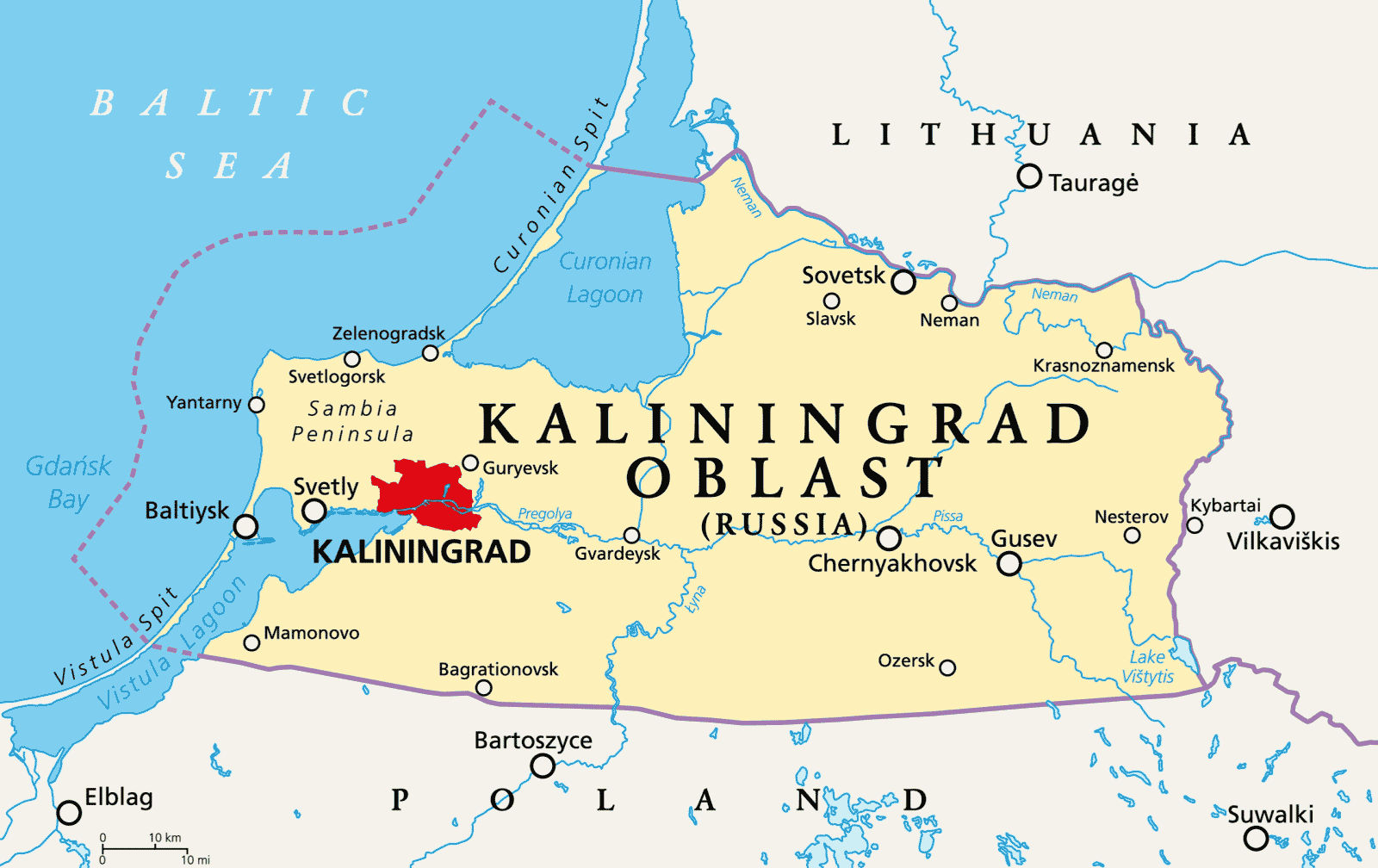 Russia threatens the EU for “blockade of Kaliningrad” by Lithuania