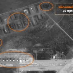 Satellite images confirmed that Russia had lost 9 warplanes at the airbase in occupied Crimea