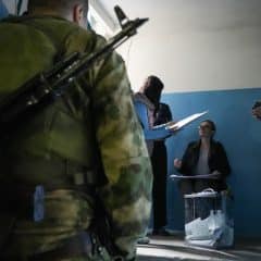 People are forced to vote in Russian referendum under threat of mobilization in nuclear city