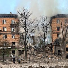 Russia shelled Ukraine’s southern city with 7 rockets: people are under rubble