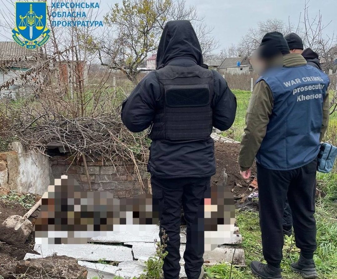 Remains of Ukrainian civilians with skull fractures were found in the liberated Kherson region