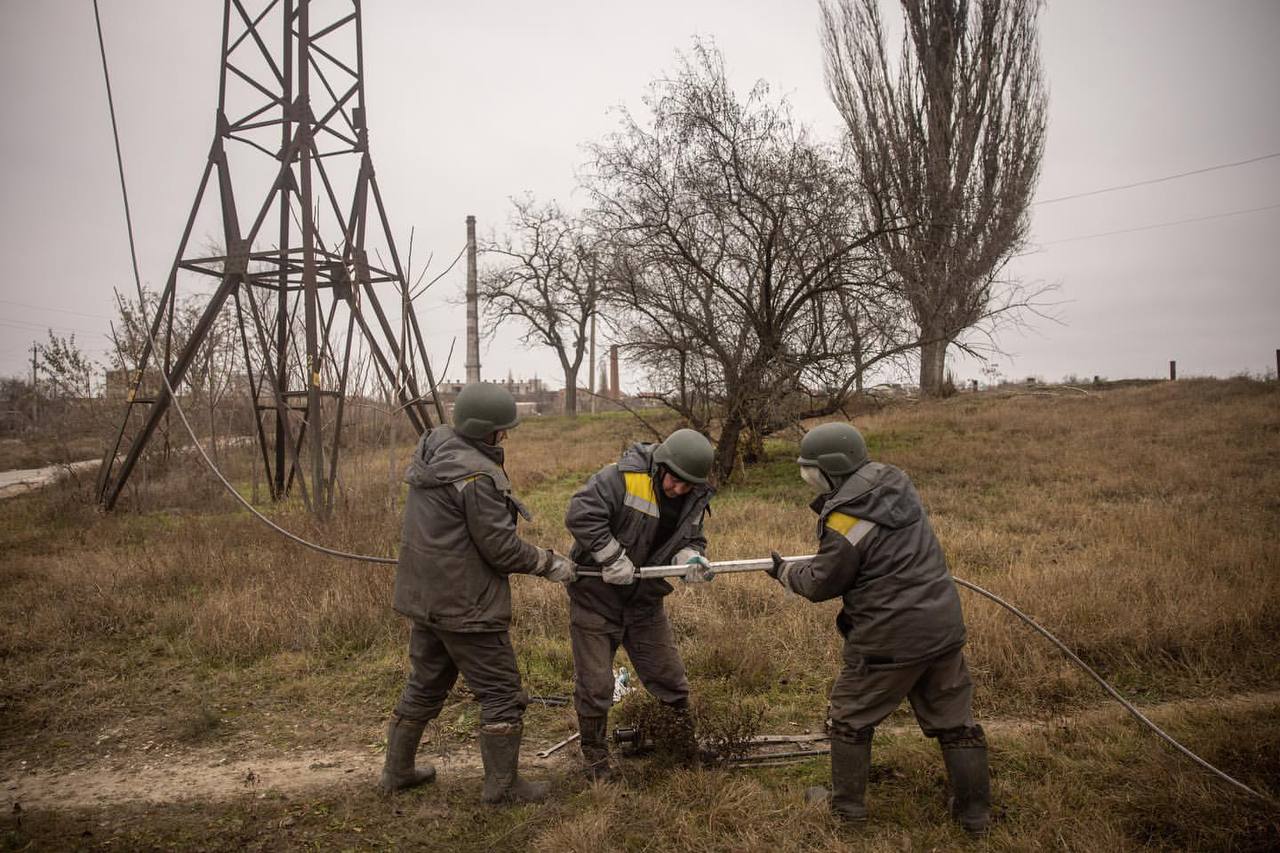 About 9 million people in Ukraine are without electricity due to Russian shelling