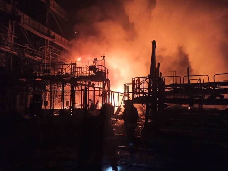 Russia shelled Zaporizhzhia, a fire broke out at an infrastructure facility