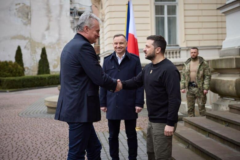 Ukraine’s President met with Presidents of Lithuania and Poland in Lviv: photos, video